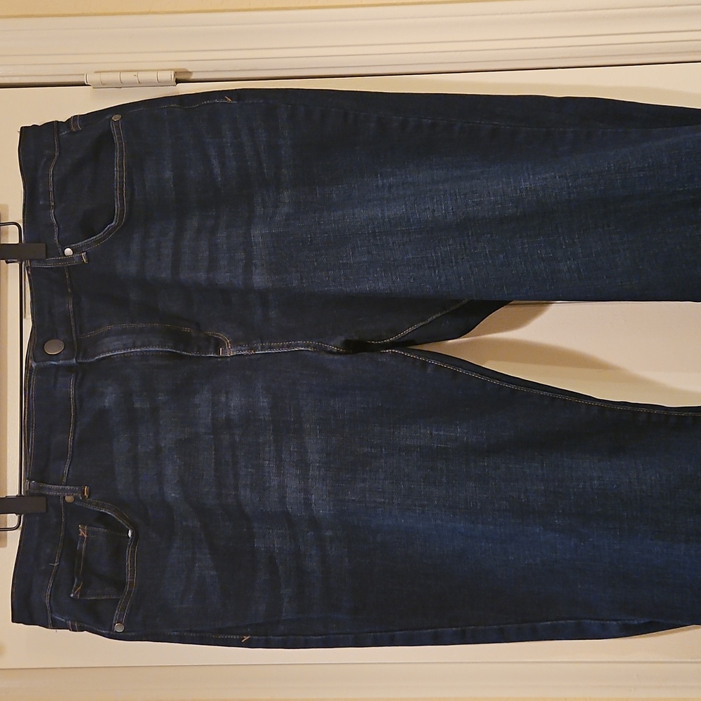 Ana High Rise Flare Dark Blue Jeans Size 22W - Picture 3 of 9
